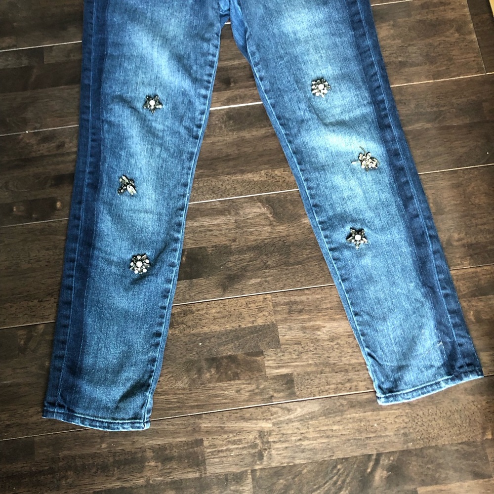 Anthroplology pilcro embellished jeweled jeans size 27 - Picture 2 of 10